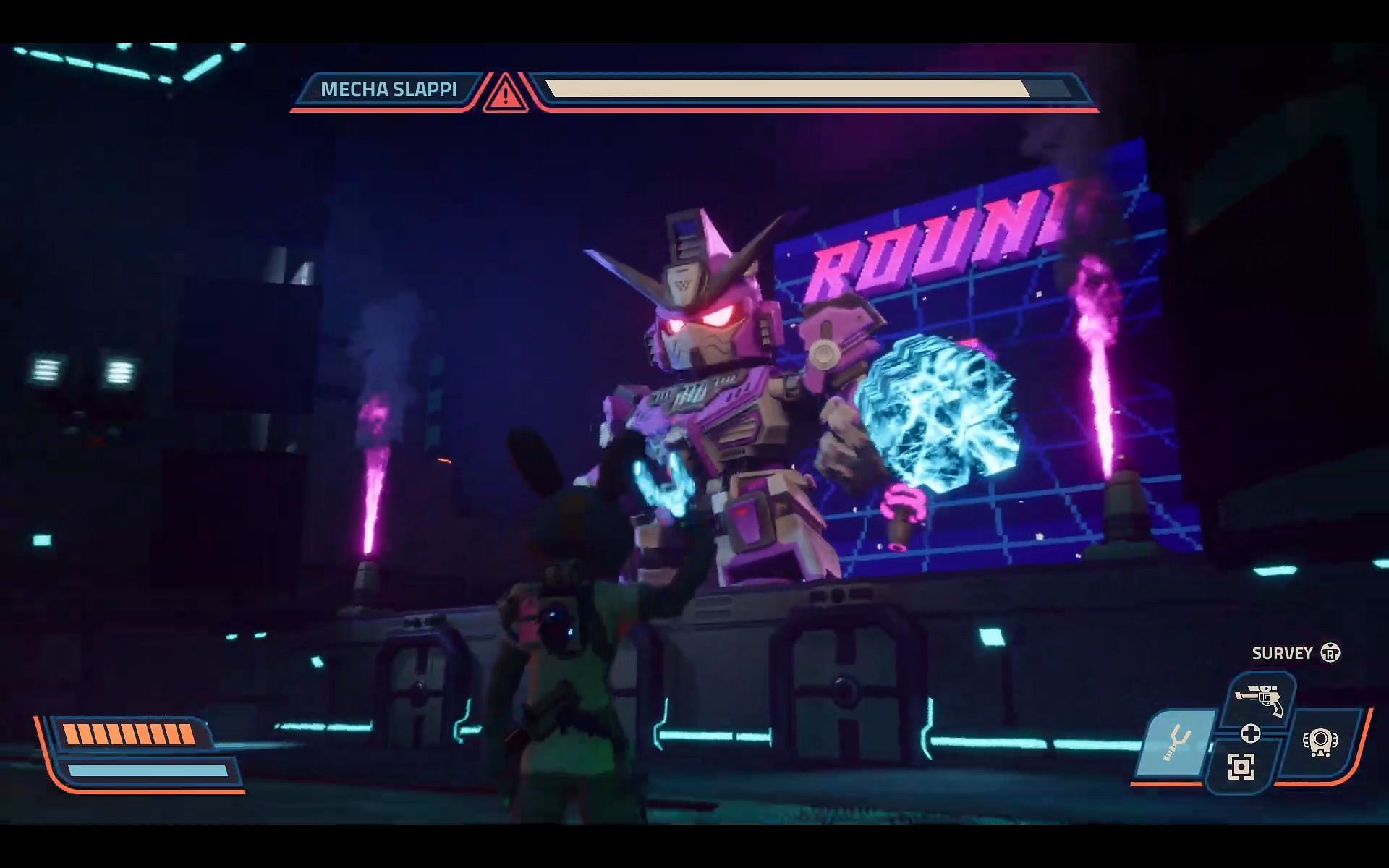 Mecha Slappi in Revenge of the Savage Planet (Image via Raccoon Logic Studios // YouTube@Hikikomori Gaming)